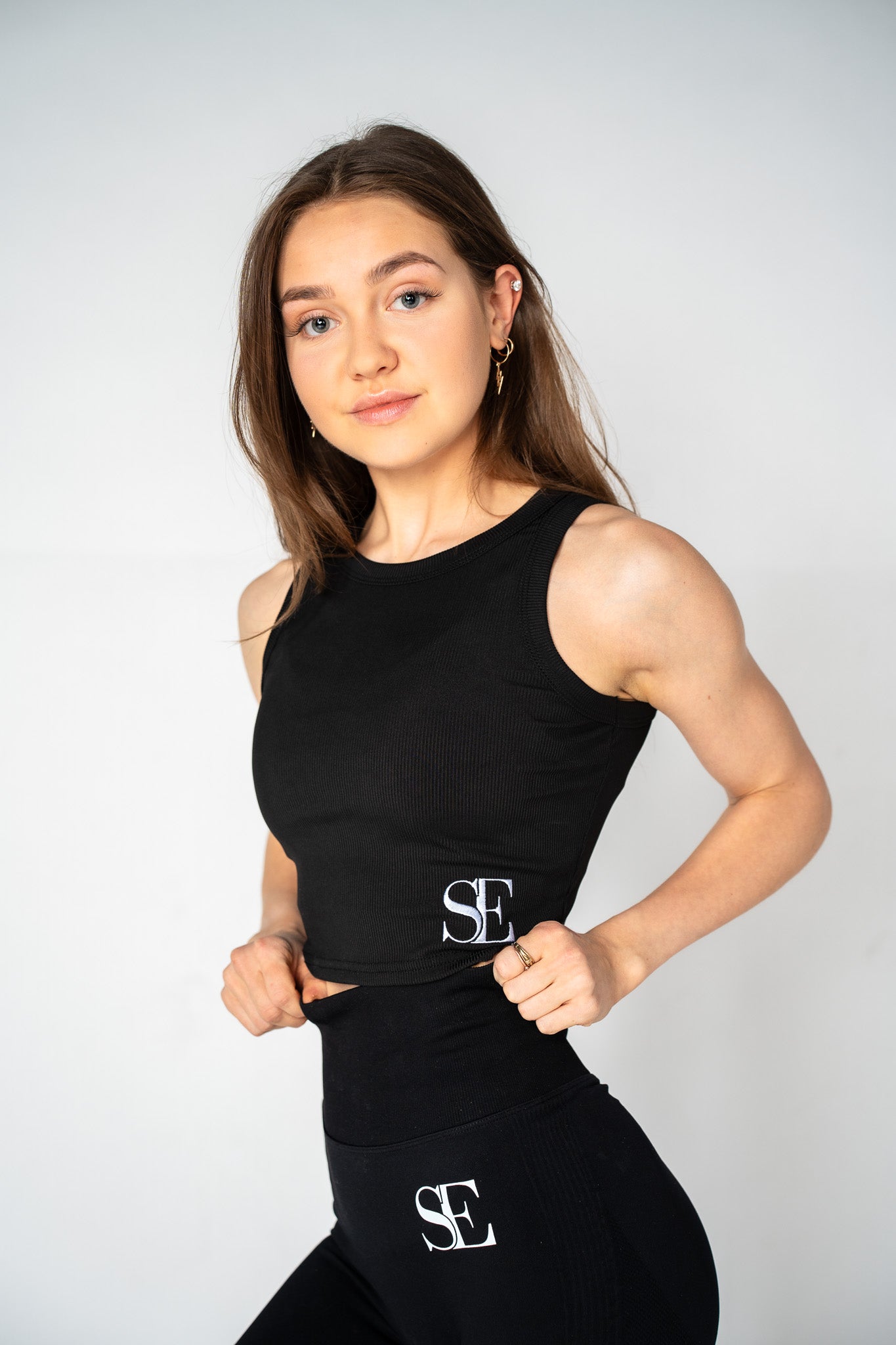 Ribtank schwarz