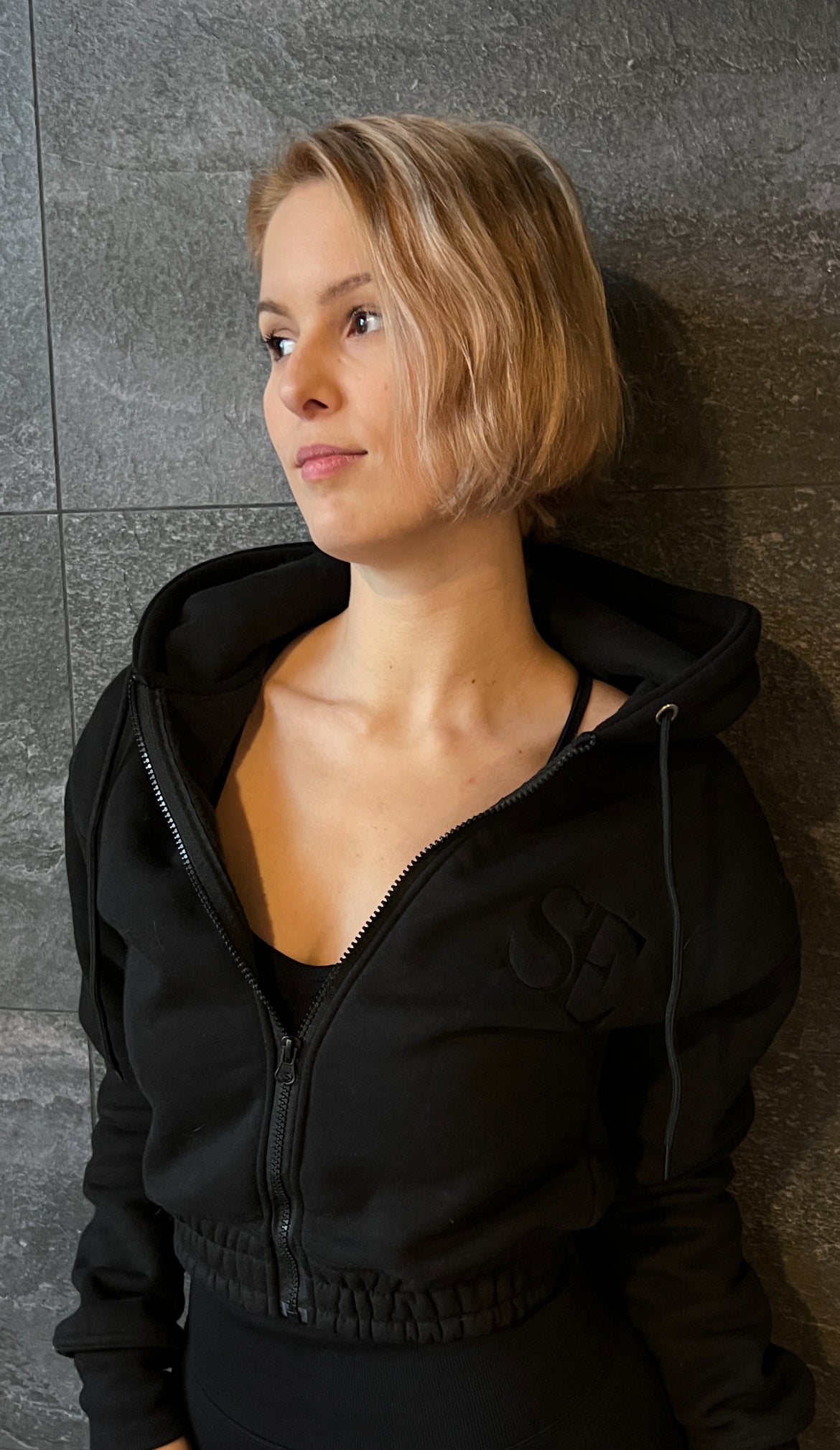 Essentials Crop Hoodie