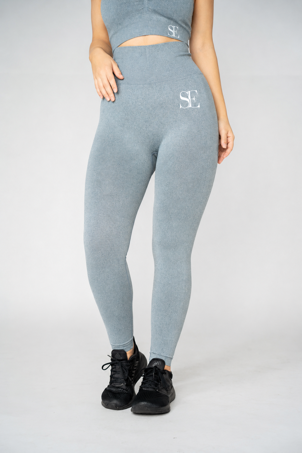 Legging blaugrau