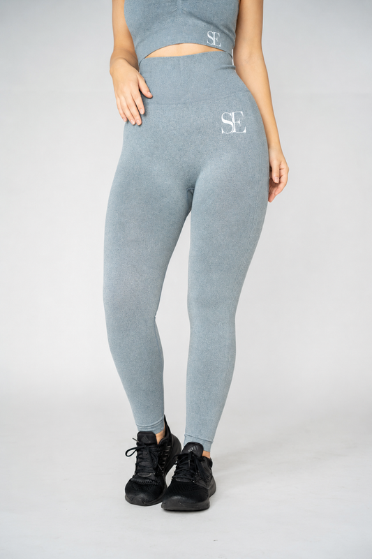 Legging blaugrau