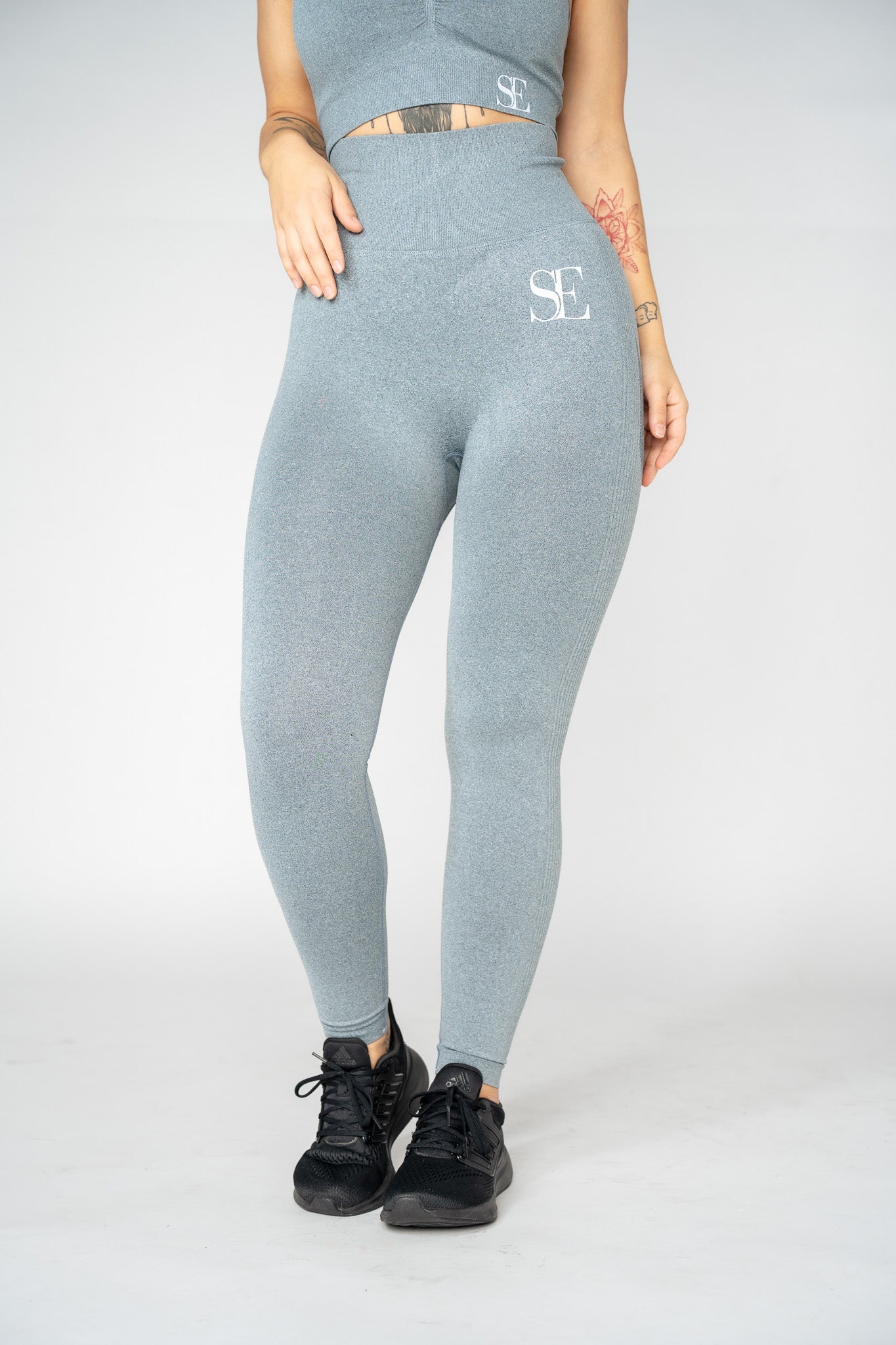 Legging blaugrau